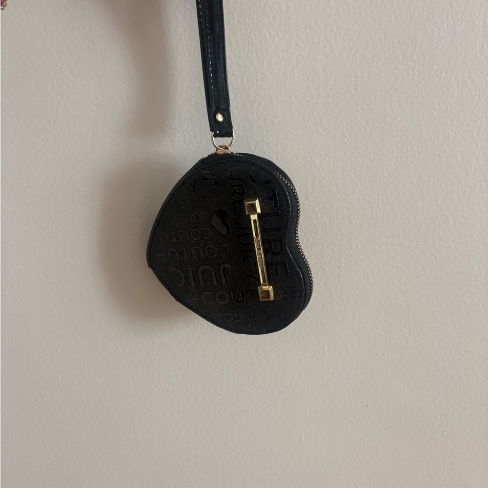 Juicy Couture Black Heart Wristlet